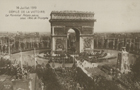 14 Juillet 1919, défilé de la Victoire : [Guerra 1914-1918]. - [Paris : s.n., 1919-20]. - 10 postais : castanho ; 9x14 cm. - (Rex)