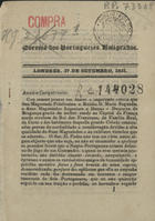 CORREIO DOS PORTUGUESES EMIGRADOS<br/>Correio dos portuguezes emigrados. - 1 (27 Set. 1831). - Londres : C.S. Bingham, 1831. - 13 cm