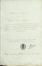 MOURA, José de Santo António, O.F.M. 1770-1840,<br/>Collecção de diarios co-ordenados por Fr. João de Souza, e por Fr. Jozé de S.to Antonio Moura , officiaes e interpretes regios de lingoa arabica, nos quaes se relatão os acontecimentos politicos succedidos que foi por elles observado nas seguintes jornadas nos estados barbarescos 1786-1812. - [2], 179 f., enc.