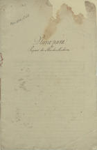 OUDINOT, Reinaldo, 1747-1807<br/>Plano das obras e providencias necessarias para o reparo das ruinas causadas na Ilha da Madeira pelo aluvião do dia 9 de Outubro de 1803 / Reinaldo Oudinot [18--]. - [10] f., [1] f. desdobr. ; 35 cm