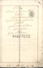 ORDEM DOS EREMITAS DE SANTO AGOSTINHO. Convento de Santo Agostinho (Santarém)<br/>Index Librariae conventus S. P. N. Augustini Schalabitanenssis In quatuor divisus partes, et in quatuor quatripartitus ab[e]cedarios. a prime revisus, factus anno Domini MDCCXLVII 1747. - [75 ], [90] f., enc. : papel ; 30 cm