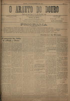 O arauto do Douro / dir., propr. e ed. Caetano de Sousa. - A. 1, nº 1 (1 fev. 1917) - a. 1, nº 13 (8 jun. 1917). - Regoa : C. Sousa, 1917. - 51 cm