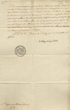 COUTINHO, Rodrigo de Sousa, 1745-1812<br/>Carta para Cypriano Ribeiro Freire sobre o cultivo do tabaco nos Reaes Dominios de sua Mag[esta]de / D. Rodrigo de Sousa Coutinho. - Palácio de Queluz 23 de Julho de 1798. - [2] fl., ; 340x220 mm