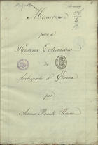 Memorias para a Historia Ecclesiastica do Arcebispado d Evora por Antonio Rosado Bravo [1651-1750]. - [33] f. ; 30 cm