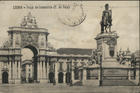 Lisboa - Praça do Commercio (T. do Paço). - [S.l. : s.n., ca 1916]. - 1 postal : p&b ; 9x13,5 cm