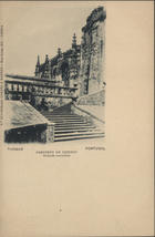 Thomar - Portugal, convento de Christo : fachada manuelina. - [S.l. : s.n., ca 1902]. - 1 postal : azul ; 14x9,5 cm. - (Corrêa & Rapozo ; 10)