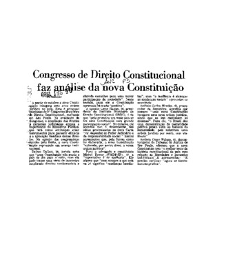 <BR>Data: 05/09/1988<BR>Fonte: Folha de São Paulo, São Paulo, p. a5, 05/09/ de 1988<BR>Endereço para citar este documento: -www2.senado.leg.br/bdsf/item/id/187102->www2.senado.leg.br/bdsf/item/id/187102