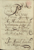 MOREIRA, Manuel de Sousa, 1648-1722<br/>Poezias varias offerecidas ao Illustrissimo e Excelentissimo Senhor Antonio Luiz de Tavora Marques de Tavora Conde de S. João / por Manoel de Souza Moreyra [17--]. - [1], 668 f. ; 21 cm