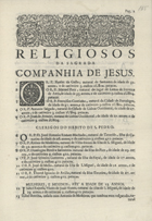 RELACAO DOS CATIVOS QUE POR ORDEM DEL REI NOSSO SENHOR DOM JOAO V RESGATARAM NA CIDADE DE MEQUINEZ OS RELIGIOSOS DA SANTISSIMA TRINDADE DA PROVINCIA DE PORTUGAL ESTE ANO DE 1735<br/>Relaçaõ dos cativos, que por ordem delrey Nosso Senhor D. João V resgataraõ na cidade de Mequinez os religiosos da Santissima Trindade da Provincia de Portugal, este anno de 1735.... - Lisboa Occidental : na Officina de Antonio Isidoro da Fonseca, 1735. - [7, 1 br.] p. : il. ; 2º (30 cm)