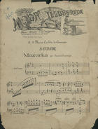 ENCARNACAO, M. da, fl. 18--<br/>Saudade : Mazurka / por Manuel da Encarnação. - [S.L. : [s.n.], 1893. - 2 p. ; 39 cm