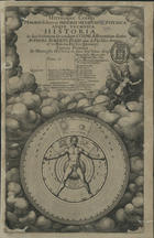 FLUDD,  Robert, 1574-1637<br/>Utriusque cosmi maioris scilicet et minoris metaphysica, physica atque technica historia in duo volumina secundum cosmi differentiam diuisa. Authore Roberto Flud aliàs de Fluctibus, Armigero, & in medicina doctore Oxoniensi. Tomus primus [-secundus]. - Oppenhemii : aere Johan-Theodori de Bry : typis Hieronymi Galleri, 1617-1624. - 2 tomos em 1 vol. : il. grav. desdobr. ; 2º (33 cm)