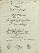 PERALDUS, Guillelmus, O.P. ca 1190-1271,<br/>Summa de vitiis / [Guillelmus Peraldus ; copiado por Gil Eanes] [1276-1325]. - [1] f., [1] f. papel, [167] f. (2 colunas, 45 linhas) : pergaminho, il. color. ; 314x226 mm