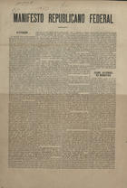 Manifesto republicano federal / Centro Republicano Federal. - Lisboa : Typ. Luso Hespanhol, 1880. - 46 cm