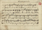 MINUETES<br/>Minuete Melancolico [Entre 1750 e 1780]. - Partitura [1 f.] ; 229x312 mm