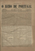 O echo de Portugal / red. J. L. Carreira de Mello. - A. 1, n. 1 (1 Fev. 1883)-n. 25 (29 Mar. 1884). - Lisboa : [s.n.], 1883-1884. - 44 cm