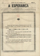 A esperança : edição popular da nação / Jorge Eugénio de Locio. - A. 1, n. 1 (3 Jan. 1878)-a. 5, n. 1327 (31 Mar. 1882). - Lisboa : [s.n.], 1878-1882. - 43 cm