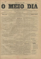 O meio dia : diario independente / ed. resp. Elydio Analyde da Costa. - A. 1, n. 1 (10 Dez. 1890)-a. 1, n. 48 (3 Fev. 1891). - Lisboa : I.A. da Costa, 1890-1891. - 47 cm