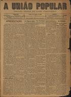 A União Popular : semanario defensor das classes trabalhadoras / ed. Thomaz Rodrigues Mathias. - A. 1, nº 1 (3 Jun. 1906) - a. 1, nº 8 (22 Jul. 1906). - Lisboa : T. R. Mathias, 1906. - 52 cm