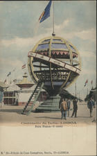 Centenario da India, Lisboa : feira franca, o coreto. - Lisboa, Rocio, 33 : Casa Gonçalves, [1898]. - 1 postal : color. ; 14x9 cm