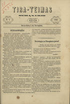 Tira-teimas. - N. 1 (1 Nov. 1861)-n. 24 (11 Abr. 1862). - Coimbra : Imprensa Litteraria, 1861-1862. - 23 cm