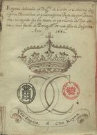 Empreza dedicada as Mag[esta]des de Carlos e Catherina dignissimos Monarchas e Reys da gram Bretanha: no segundo dia dos touros em que o Conde da Torre celebra o mais fausto de Portugal, e o mais felice de Inglaterra Anno 1661. - F. I : il.