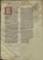 IGREJA CATOLICA. Papa, 1294-1303 (Bonifácio VIII)<br/>Sextus liber decretaliu[m] d[omi]ni Bonifacij P[a]p[ae] VIII / [copiado por] Fr. Fernando de Alcoentre 1341 Junho. - [1] f. papel, [60] f., [1] f. papel (2 colunas, 35 linhas) : pergaminho, il. color. ; 344x239 mm