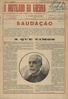 O mutilado da guerra : orgão da -Liga Portuguesa dos Mutilados e Invalidos da Guerra- em organização no Porto / dir. Joaquim de Castro. - A. 1, nº 1 (14 Jan. 1925). - Porto : Antonio de Jesus Vieira, 1925. - 43 cm