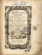 ROBERT DE VAUGONDY, Didier, 1723-1786<br/>Nouvel atlas portatif destiné principalement pour linstruction de la jeunesse, daprés la Géographie Moderne de feu lAbbé Delacroix / par Robert de Vaugondy Géographe ; Revu, Corrigé et augmenté avec la division de la France en Départemens par F. Delamarche Géographe, successeur de J. Fortin Ingénieur mécanicien pour les globes et sphères. - A Paris : Chez Delamarche, [1804]. - 1 atlas, 9 p., [52] mapas : traçados color. ; 32 cm