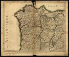 JAILLOT, Alexis-Hubert, 1632-1712<br/>Partie septentrionale du royaume de Portugal. ; Partie meridionale du royaume de Portugal : Les Royaumes de Leon et de Galice , les Adturies, partie des deux Castilles & : Partie des Royaume de Castille Nouvelle de Andalousie et de Grenade / par le Sr. Jaillot, Geographe ordinaire du Roy. - Escala [ca 1:1200000], 60 Mille Pas Geometriques, ou Mille dªItalie [60 ao grau] = [9,05 cm]. - A Paris, Joignant les grands Augustins, aux deux Globes : Chez le Sr. Jaillot, 1711. - 1 mapa em 2 folhas : gravura, com traçados color. ; 48,00x57,50 cm em folha de 50,00x61,50 cm, cada folha