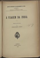 COSTA, José Fernandes, 1848-1920<br/>A viagem da Índia : poemeto em dois cantos / Fernandes Costa. - Lisboa : Imp. Nacional, 1896. - 42, [1] p. ; 25 cm