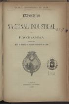 EXPOSICAO NACIONAL INDUSTRIAL, Lisboa, 1897<br/>Exposição Nacional Industrial : programma / elab. pela Secção de Industria da Sociedade de Geographia de Lisboa. - Lisboa : Imp. Nacional, 1896. - 7 p. ; 25 cm