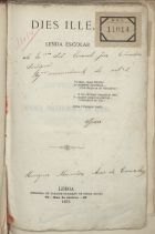 CARVALHO, Henrique Alexandre Assis de, ?-1895<br/>Dies ille : lenda escolar / por Henrique Alexandre Assis de Carvalho. - Lisboa : [s.n.], 1873. - 15 p. ; 21 cm