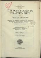 ESTADOS UNIDOS. War Department<br/>Defects found in drafted men : statistical information. - Washington : Government Printing Office, 1920. - 1663 p.