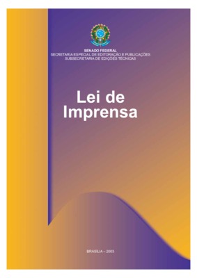 <BR>Data: 2003<BR>Endereço para citar este documento: -www2.senado.leg.br/bdsf/item/id/70324->www2.senado.leg.br/bdsf/item/id/70324