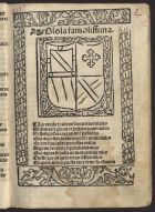 CERVANTES, Alonso de<br/>Glosa famosissima / [compuesta por el licenciado Alonso de Cervantes sobre las coplas de Jorge Manrique...]. - [S.l. : s.n., 15--]. - [20] f. ; 4º (20 cm)