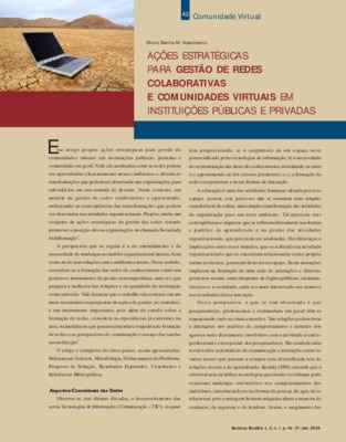 <BR>Data: 04/2004<BR>Fonte: Senatus : cadernos da Secretaria de Informação e Documentação, v. 3, n. 1, p. 42-47, abr. 2004.<BR>Endereço para citar este documento: ->www2.senado.leg.br/bdsf/item/id/99836