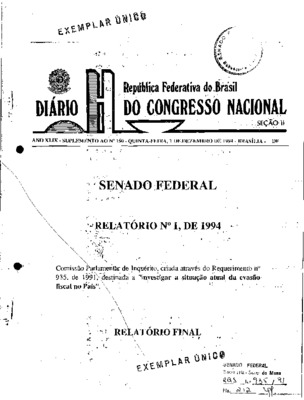 <BR>Data: 01/12/1994<BR>Endereço para citar este documento: -www2.senado.leg.br/bdsf/item/id/194591->www2.senado.leg.br/bdsf/item/id/194591