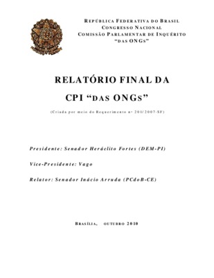 <BR>Data: 10/2010<BR>Endereço para citar este documento: ->www2.senado.leg.br/bdsf/item/id/194594