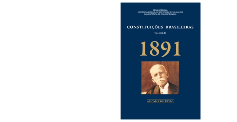 <BR>Data: 2012<BR>Conteúdo: Os pródromos da República (1889-1891) -- A constituição literária de 1891 -- Evolução político-constitucional do Brasil -- As causas do malogro da constituinte de 1891.<BR>Responsabilidade: Aliomar Baleeiro<BR>Endereço para cit