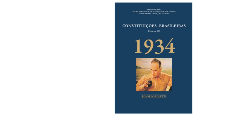 <BR>Data: 2012<BR>Conteúdo: A comissão do Itamaraty -- O anteprojeto -- A constituinte -- A constituição de 1934.<BR>Responsabilidade: Ronaldo Poletti<BR>Endereço para citar este documento: ->www2.senado.leg.br/bdsf/item/id/137602