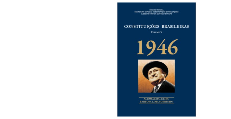 <BR>Data: 2012<BR>Conteúdo: A constituinte e a constituição federal de 1946 -- O direito eleitoral e a constituição de 1946.<BR>Responsabilidade: Aliomar Baleeiro, Barbosa Lima Sobrinho<BR>Endereço para citar este documento: ->www2.senado.leg.br/bd