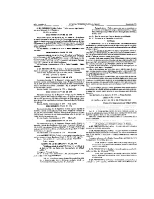 <BR>Data: 04/12/1979<BR>Fonte: Diário do Congresso Nacional, Brasília, 4 dez. 1979. Seção 2, p. 6674-6675<BR>Endereço para citar este documento: -www2.senado.leg.br/bdsf/item/id/94730->www2.senado.leg.br/bdsf/item/id/94730