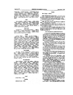 <BR>Data: 08/08/1975<BR>Fonte: Diário do Congresso Nacional, Brasília, 08 ago. 1975. Seção 2, p. 1908<BR>Endereço para citar este documento: -www2.senado.leg.br/bdsf/item/id/93814->www2.senado.leg.br/bdsf/item/id/93814