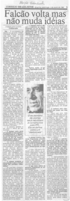 <BR>Data: 04/05/1986<BR>Fonte: Correio Braziliense, 4 mai 1986<BR>Endereço para citar este documento: -www2.senado.leg.br/bdsf/item/id/496670->www2.senado.leg.br/bdsf/item/id/496670