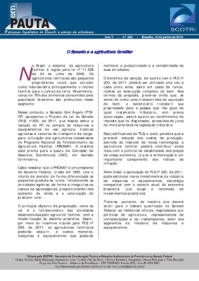 <BR>Data: 18/06/2012<BR>Fonte: Em Pauta : O processo legislativo do Senado a serviço da cidadania, n .226, 18 jun. 2012.<BR>Endereço para citar este documento: -www2.senado.leg.br/bdsf/item/id/242650->www2.senado.leg.br/bdsf/item/id/2426