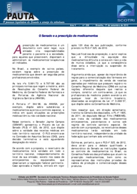 <BR>Data: 17/09/2012<BR>Fonte: Em Pauta : O processo legislativo do Senado a serviço da cidadania, n. 236, 17 set. 2012.<BR>Endereço para citar este documento: ->www2.senado.leg.br/bdsf/item/id/242989