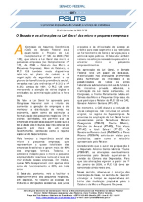 <BR>Data: 20/10/2008<BR>Fonte: Em Pauta : O processo legislativo do Senado a serviço da cidadania, n. 68, 20 out./24 out. 2008<BR>Endereço para citar este documento: -www2.senado.leg.br/bdsf/item/id/136633->www2.senado.leg.br/bdsf/item/i