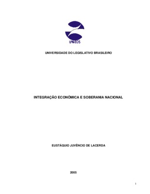 <BR>Data: 2005<BR>Responsabilidade: Eustáquio Juvêncio de Lacerda. --<BR>Endereço para citar este documento: -www2.senado.leg.br/bdsf/item/id/48->www2.senado.leg.br/bdsf/item/id/48