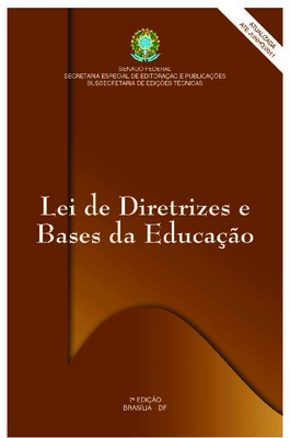 <BR>Data: 2011<BR>Conteúdo: Dispositivos constitucionais pertinentes -- Lei n. 9.394, de 20 de<BR>Endereço para citar este documento: ->www2.senado.leg.br/bdsf/item/id/496312