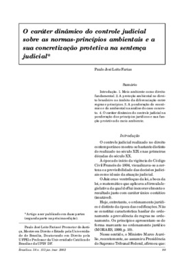 <BR>Data: 01/2002<BR>Fonte: Revista de informação legislativa, v. 38, n. 153, p. 99-129, jan./mar. 2002<BR>Parte de: ->Revista de informação legislativa : v. 39, n. 153 (jan./mar. 2002)<BR>Responsabilidade: Paulo José Leite Farias<BR>Endereço para citar e